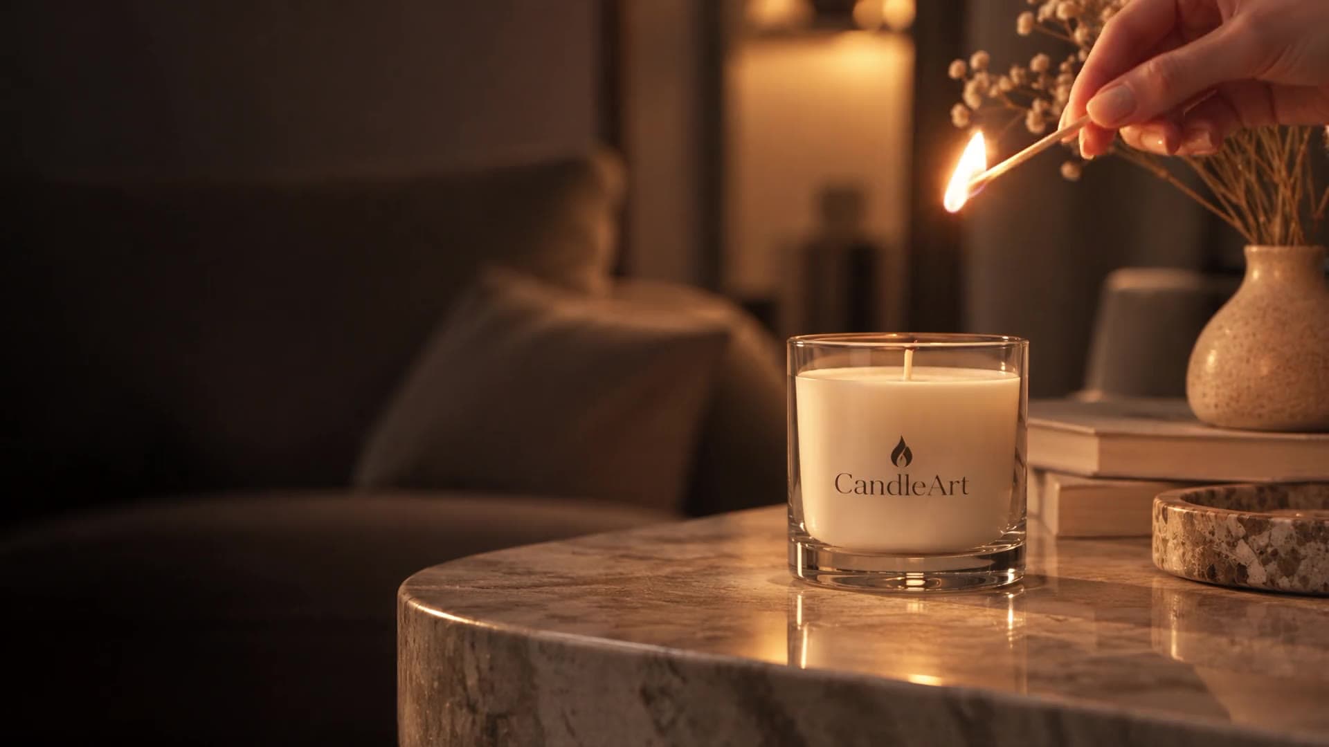 Ръчно изработена соева свещ CandleArt